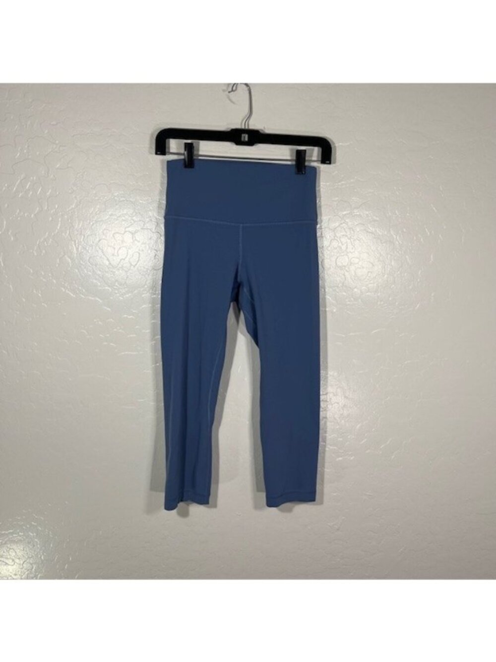 Lululemon Align Crop Leggings Womens 6 Gym Workout Compression 19.5" Blue